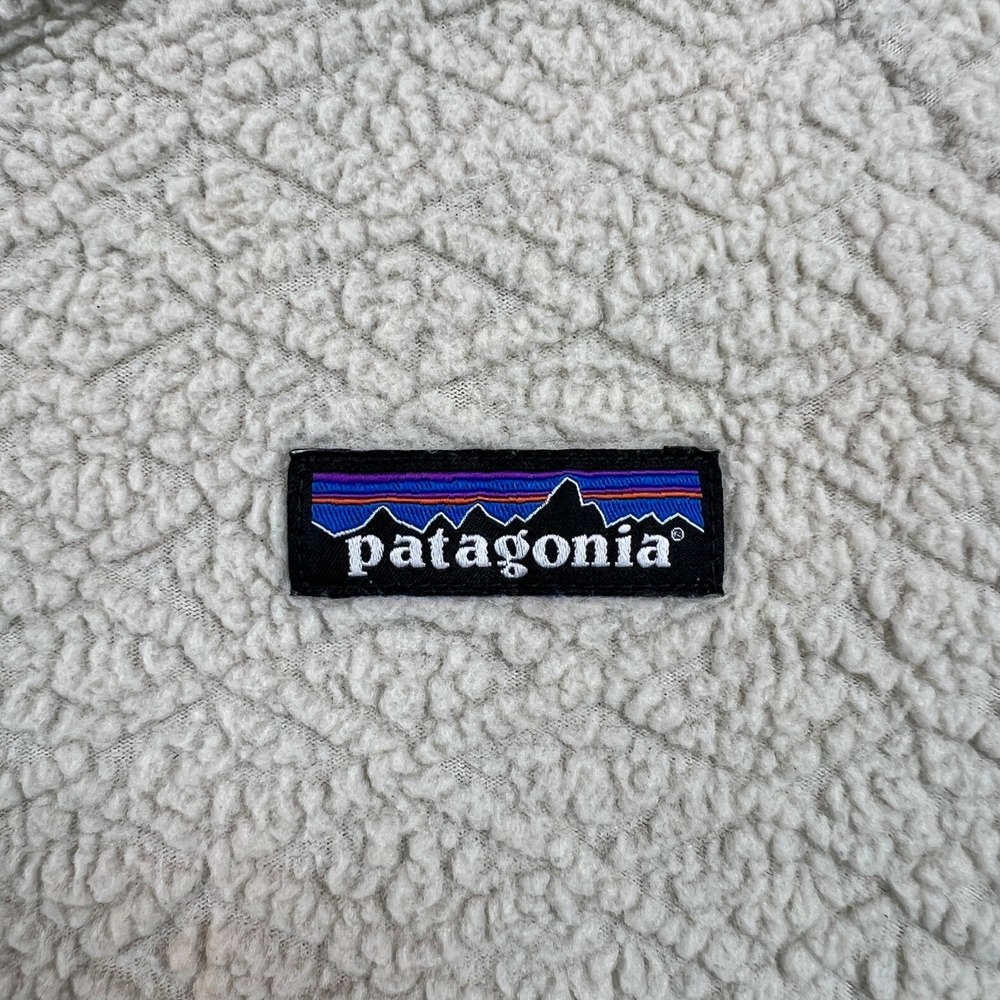 Patagonia Diamond Capra Hoody Women Small Pelican Beige Fleece Pullover Gorpcore - Picture 3 of 9